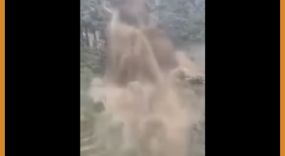 مقطع قديم  لسيول في محافظة ريمة  وليس من جبل حبشي