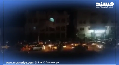 فيديو قديم لمسير من المركبات العسكرية للحزام الأمني التابع للانتقالي قديمًا