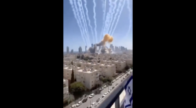 فيديو مولَّد بالذكاء الاصطناعي لقصف في تل أبيب