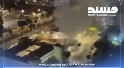 فيديو لانفجارات قديمة في تل أبيب وليست ناتجة عن القصف المتبادل حديثًا.