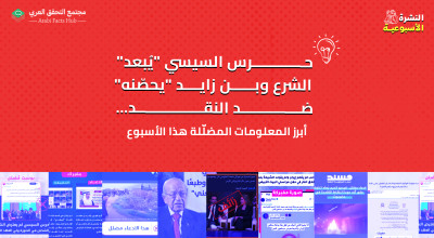حرس السيسي "يُبعد" الشرع وبن زايد "يحصّنه" ضد النقد... أبرز المعلومات المضلّلة هذا الأسبوع
