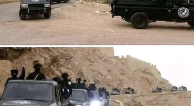 الصورتان من أبين عام 2024 وليستا لوصول قوات مكافحة الإرهـ.ـاب إلى حضرموت