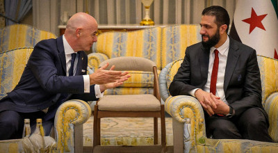 منشور غير صحيح يُنسب للاعب برشلونة روني بردغجي حول صورة الرئيس أحمد الشرع وإنفانتينو