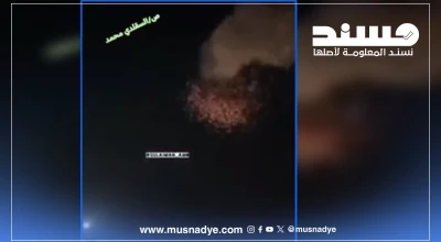 مضلل..فيديو لانفجار طائرة مسيّرة في سوريا وليس في الضالع