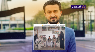 الصورة لا تعود لوزير الاتصالات مصطفى سند مع قوات التحالف!