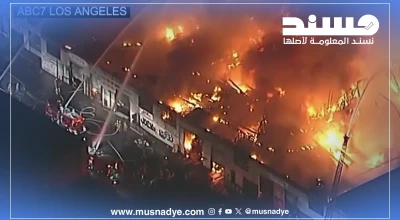الفيديو لا يعود لقصف في اصفهان بل لحريق في لوس أنجلوس 2021