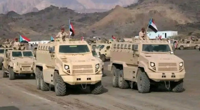 الصورة من شبوة في عام  2023 وليست لتعزيزات حديثة في حضرموت