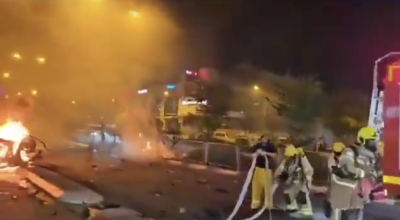 فيديو من عام 2024 يعاد تداوله على أنه قصف جديد لتل أبيب