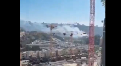 الفيديو المتداول لا يعود لحريق ناتج عن سقوط شظايا صاروخ يمني على الاحتلال حديثًا