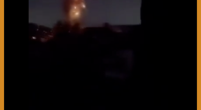 مقطع  لقصف إسرائيلي على غزة وليس لقصف صنعاء حديثا