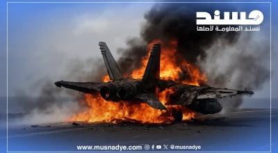 الصورة المتداولة تصميم ذكاء اصطناعي وليس طائرة F-18