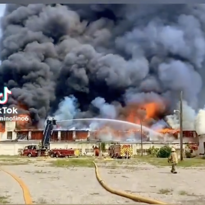 انتشار فيديو لحريق في ميشيغان مع الادعاء أنه على ديمونا