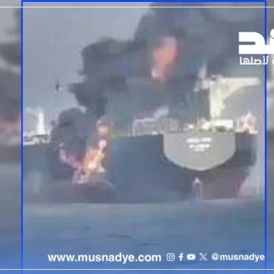 فيديو قديم لناقلة نفط تحترق بفعل تصادم مع سفينة أخرى وليس ناتجا عن قصف إيراني حديثا