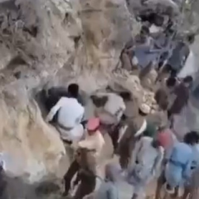 حقيقة الفيديو المتداول حول تنقيب ونهب لمناجم الذهب في جبال سيئون