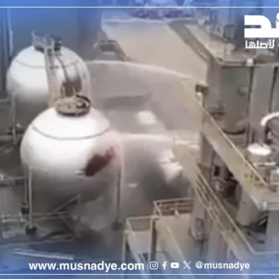فيديو انفجار مصفاة إسرائيلية غير صحيح