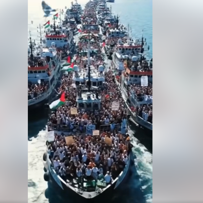 فيديوهان مولدان بالذكاء الاصطناعي لأسطول الصمود العالمي
