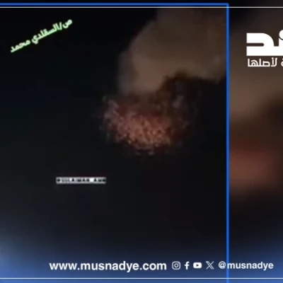 مضلل..فيديو لانفجار طائرة مسيّرة في سوريا وليس في الضالع
