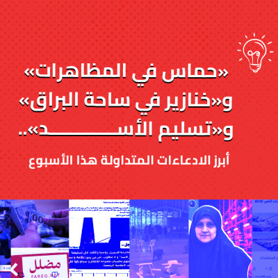 «حماس في المظاهرات» و«خنازير في ساحة البراق» و«تسليم الأسد».. أبرز الادعاءات المتداولة هذا الأسبوع