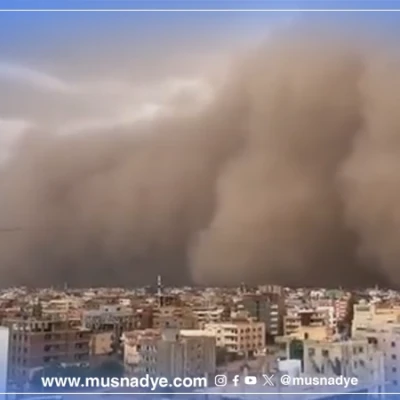 الفيديو لا يعود لعاصفة رملية في مأرب اليوم بل في السودان 2023