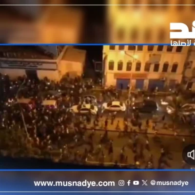 فيديو مظاهرة في عدن قديم ولا صلة له بعيد الوحدة اليمنية
