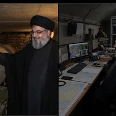 صورتان مُولّدتان بالذكاء الاصطناعي لحسن نصر الله