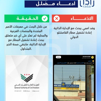 هل زار وفد أممي الإداراة الذاتية لبحث إعادة تشغيل مطار القامشلي؟