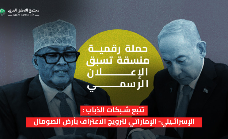 حملة رقمية منسقة تسبق الإعلان الرسمي: تتبع شبكات الذباب الإسرائيلي- الإماراتي لترويج الاعتراف بأرض الصومال