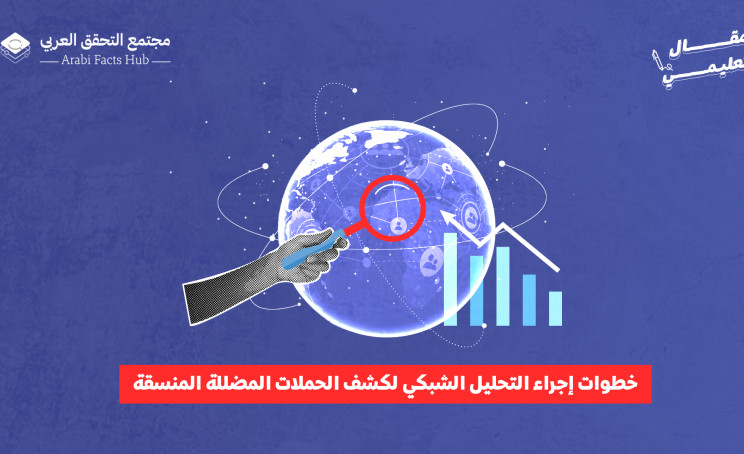خطوات إجراء التحليل الشبكي لكشف الحملات المضللة المنسقة