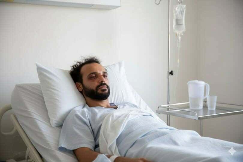 مضلل: الصورة المتداولة لهانيبال القذافي في المشفى مولدة بالذكاء الاصطناعي وليست حقيقية