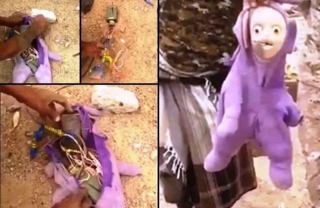 Photo of explosive doll is not from Gaza Strip