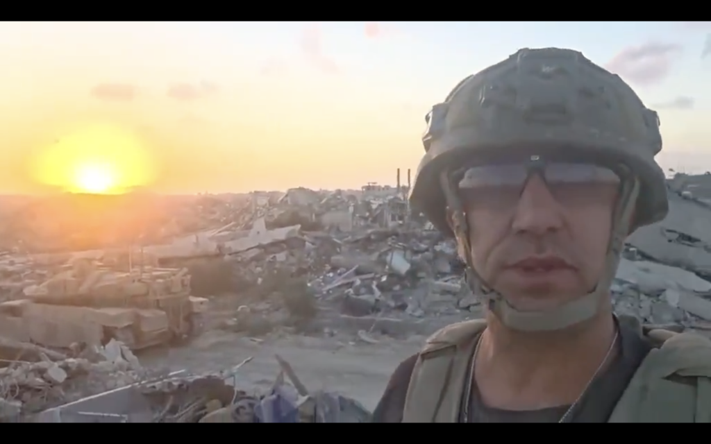 انتشار فيديو لجندي في بيت حانون مع الادعاء أنه في جنوب لبنان