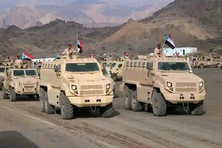 الصورة من شبوة في عام  2023 وليست لتعزيزات حديثة في حضرموت