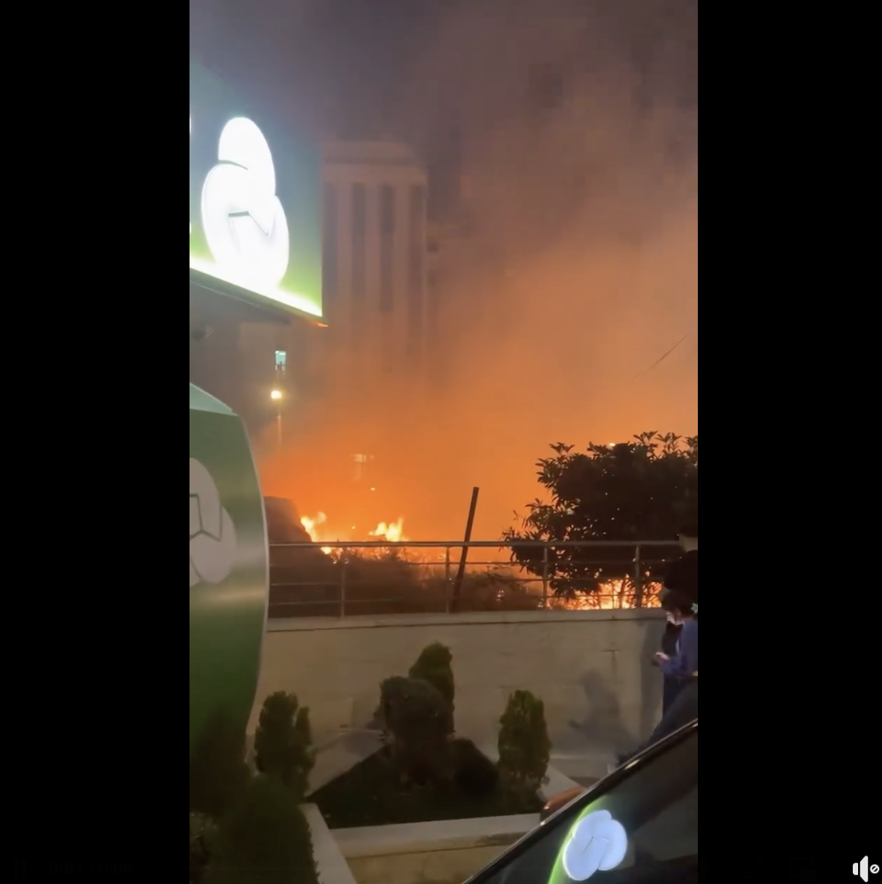 No truth to news of fire broking out due to rocket fragments falling in Al-Bireh
