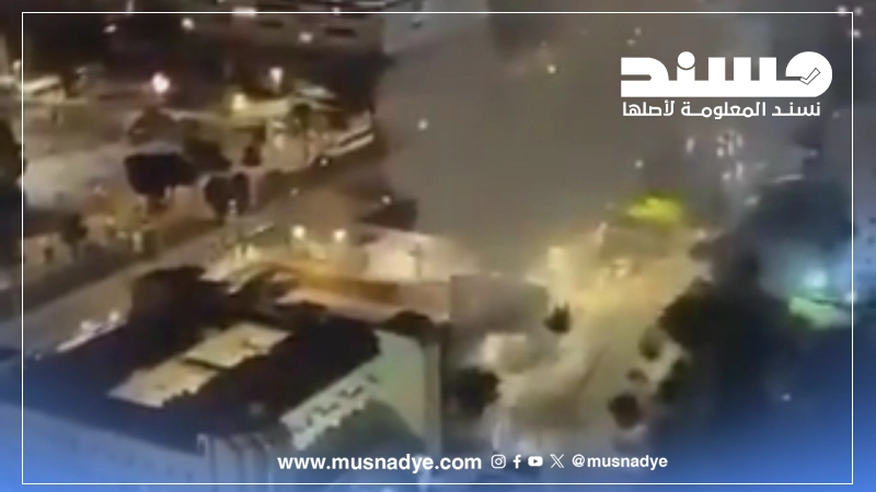 فيديو لانفجارات قديمة في تل أبيب وليست ناتجة عن القصف المتبادل حديثًا.