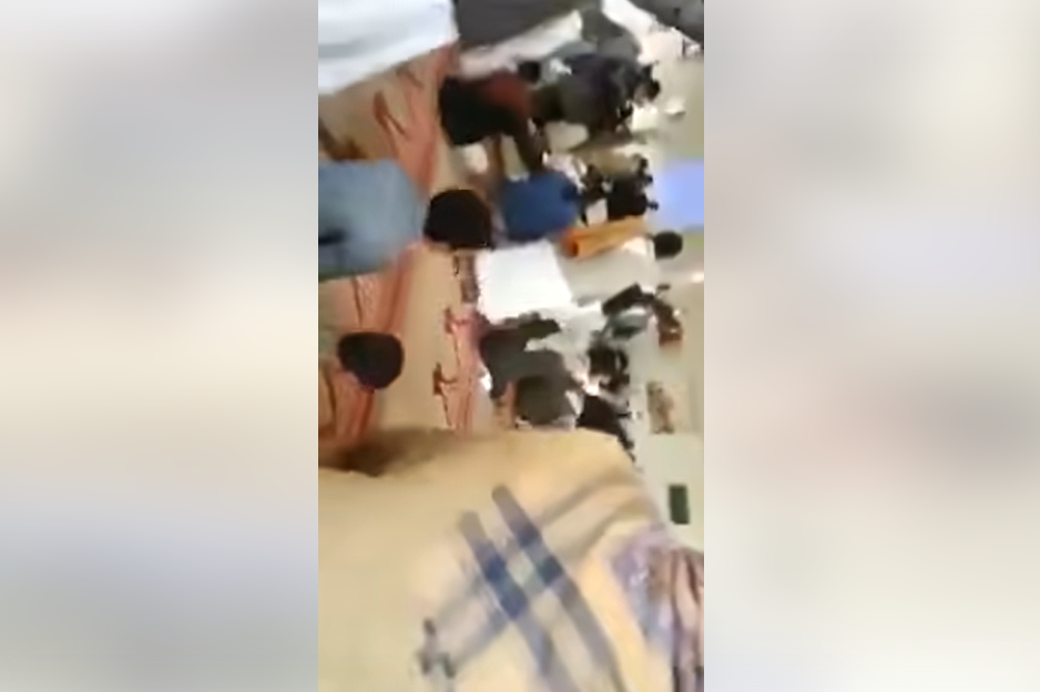 الفيديو لتفجير مسجد الحشحوش في صنعاء بمارس 2015 وليس حديثا