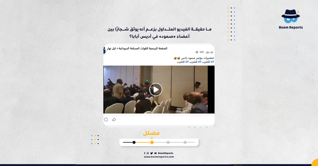 ما حقيقة الفيديو المتداول بزعم أنه يوثق شجارًا بين أعضاء «صمود» في أديس أبابا؟