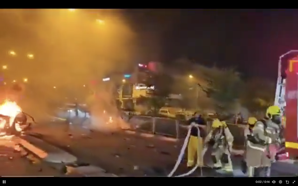 فيديو من عام 2024 يعاد تداوله على أنه قصف جديد لتل أبيب