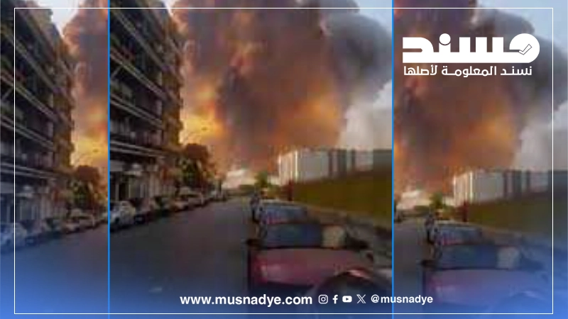 الفيديو في لينان وليس قصفا صاروخيا على مطار جدة