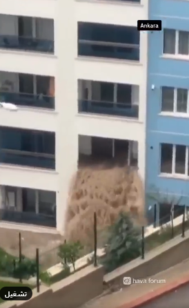 انتشار فيديو قديم لفيضانات في أنقرة مع الادعاء أنه حديث في إسطنبول