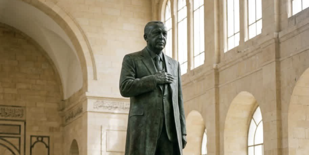ما حقيقة وجود تمثال الرئيس التركي في المتحف الوطني بدمشق؟