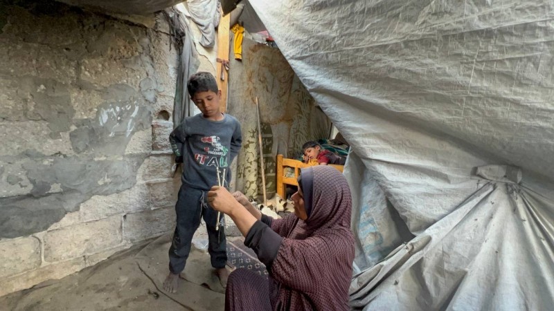 عبير فوجو: مثالاً لما تعانيه الأمهات في غزة