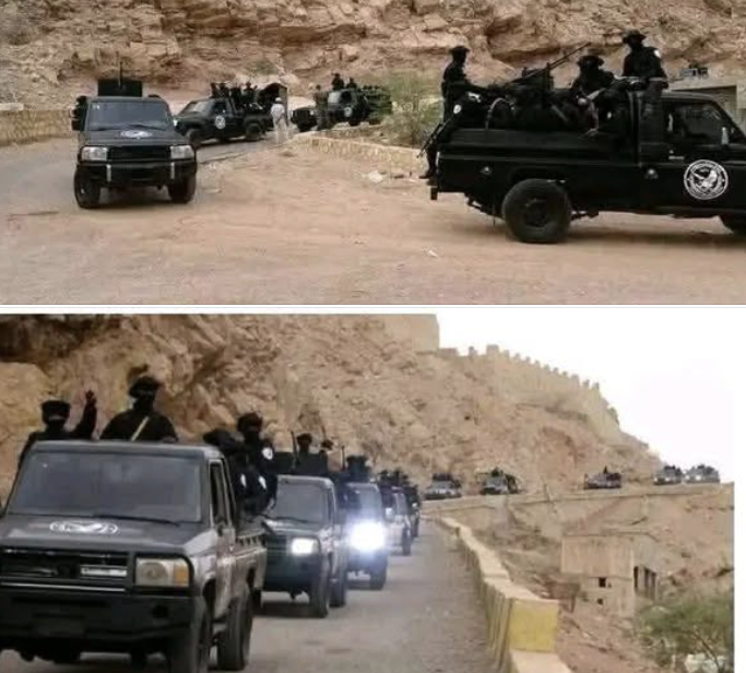الصورتان من أبين عام 2024 وليستا لوصول قوات مكافحة الإرهـ.ـاب إلى حضرموت