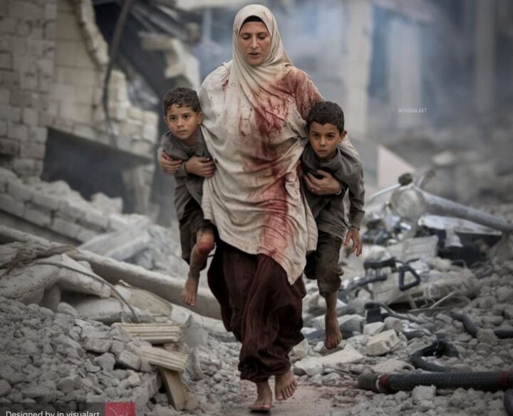 صورة مولدة بالذكاء الاصطناعي تُتداول على أنها من غزة