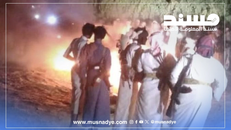 الصورة قديمة وتعود لقصف بطائرة مسيّرة في مأرب عام 2022 وليست حديثة