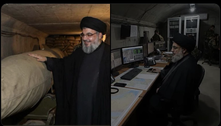 صورتان مُولّدتان بالذكاء الاصطناعي لحسن نصر الله